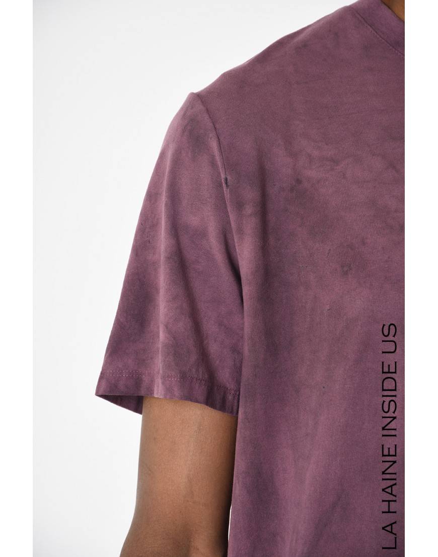La haine inside us 3V LM234 T-SHIRT Bordeaux Nuova
