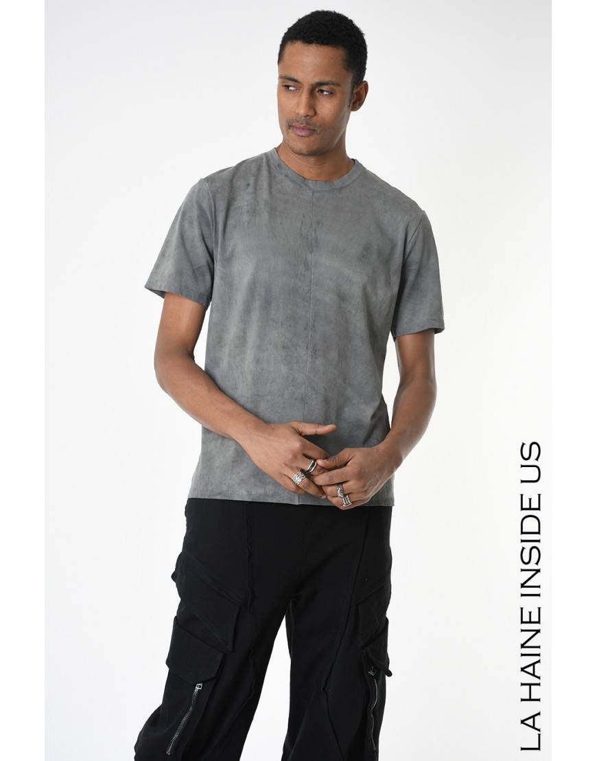 La haine inside us 3V LM234 T-SHIRT Grigio Moda