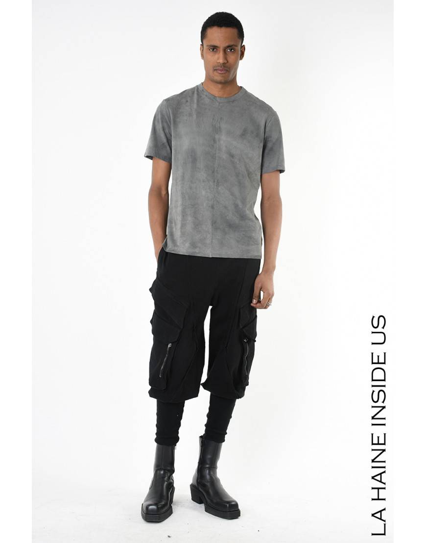 La haine inside us 3V LM234 T-SHIRT Grigio Moda