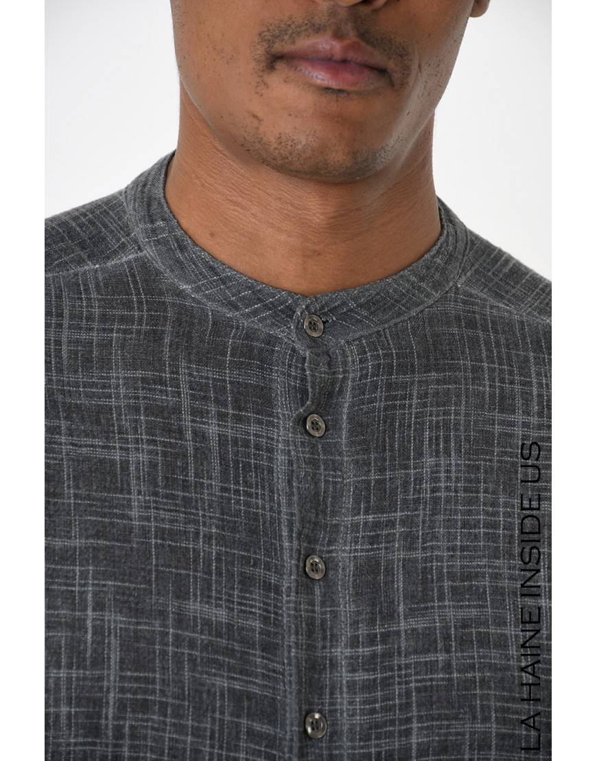 La haine inside us 3V LM236 CAMICIA Grigio Italia