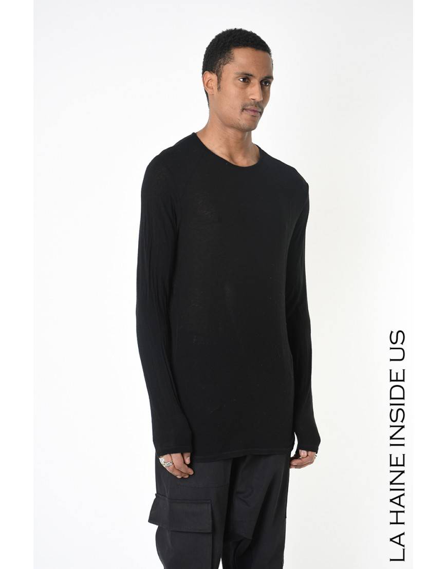 La haine inside us 3V LM265 MAGLIA Nero In Linea