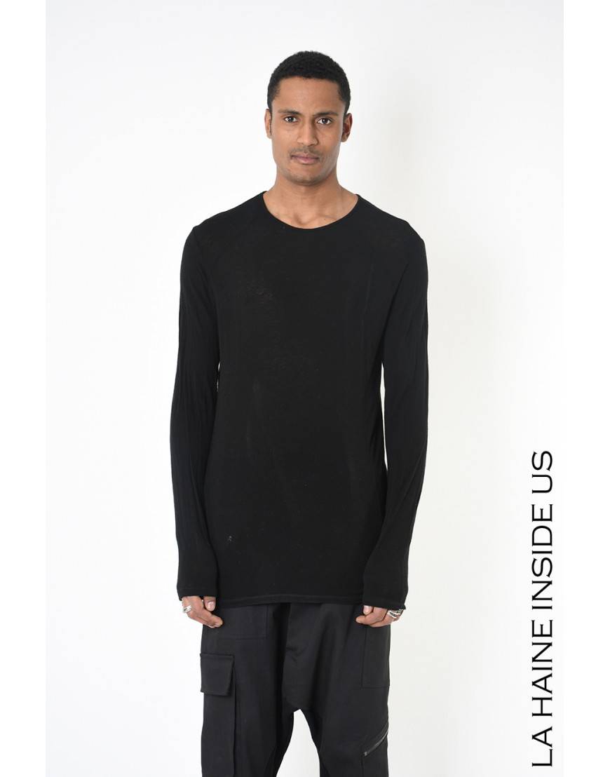 La haine inside us 3V LM265 MAGLIA Nero In Linea