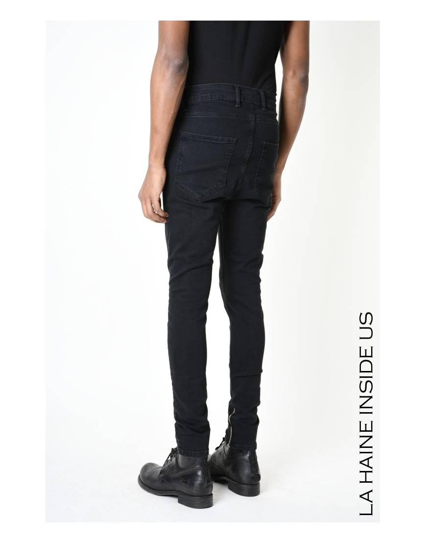 La haine inside us 3X LM217 JEANS Nero Nuovo