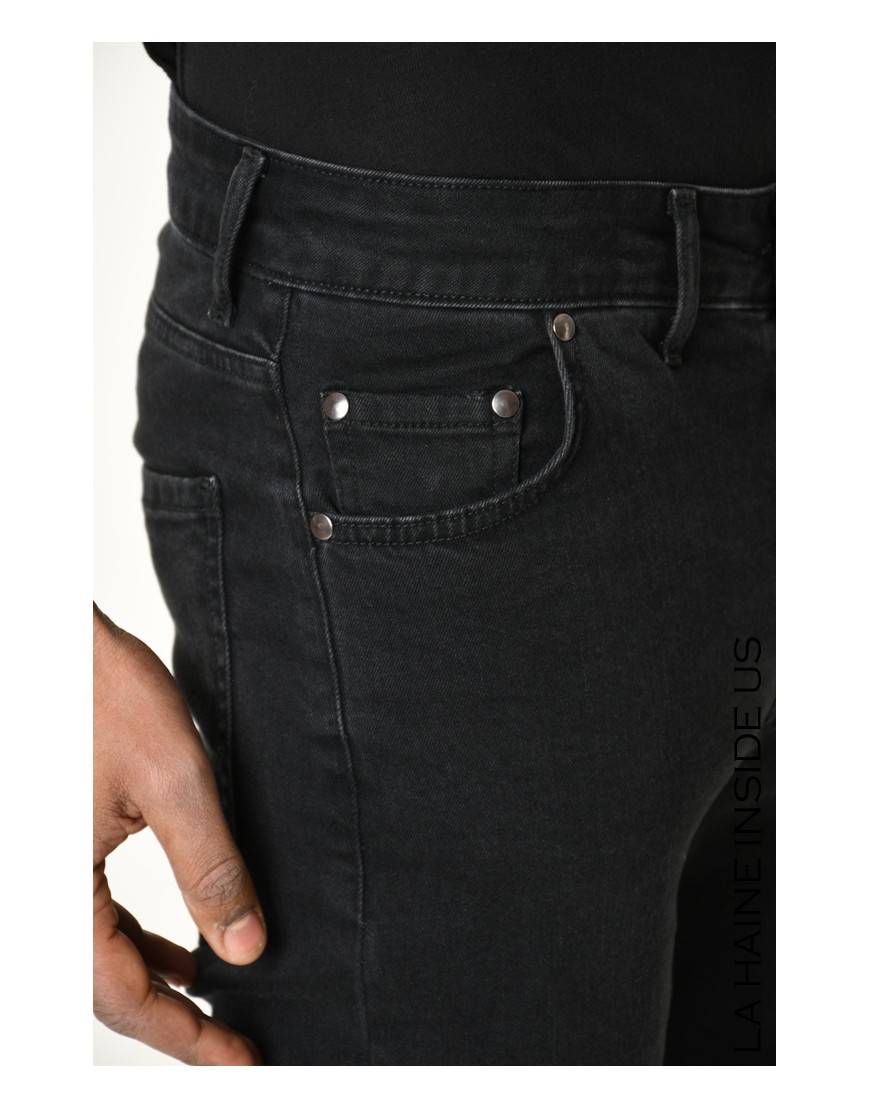 La haine inside us 3X LM217 JEANS Nero Nuovo