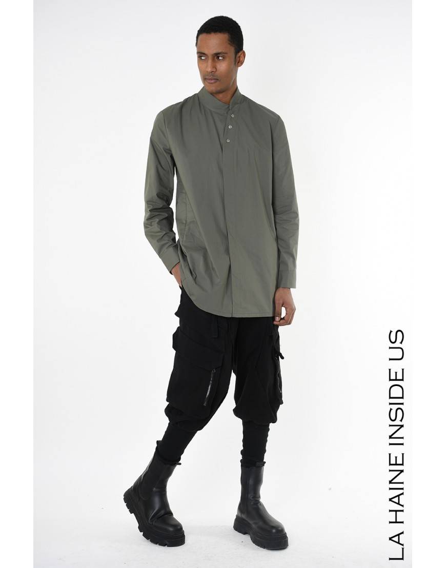 La haine inside us 3R LM226 CAMICIA Verde Sconto