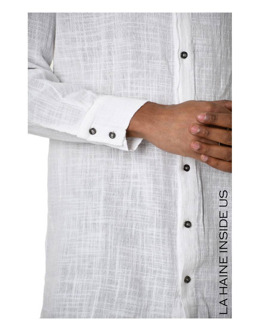 La haine inside us 3V LM113 CAMICIA Bianco Offerta