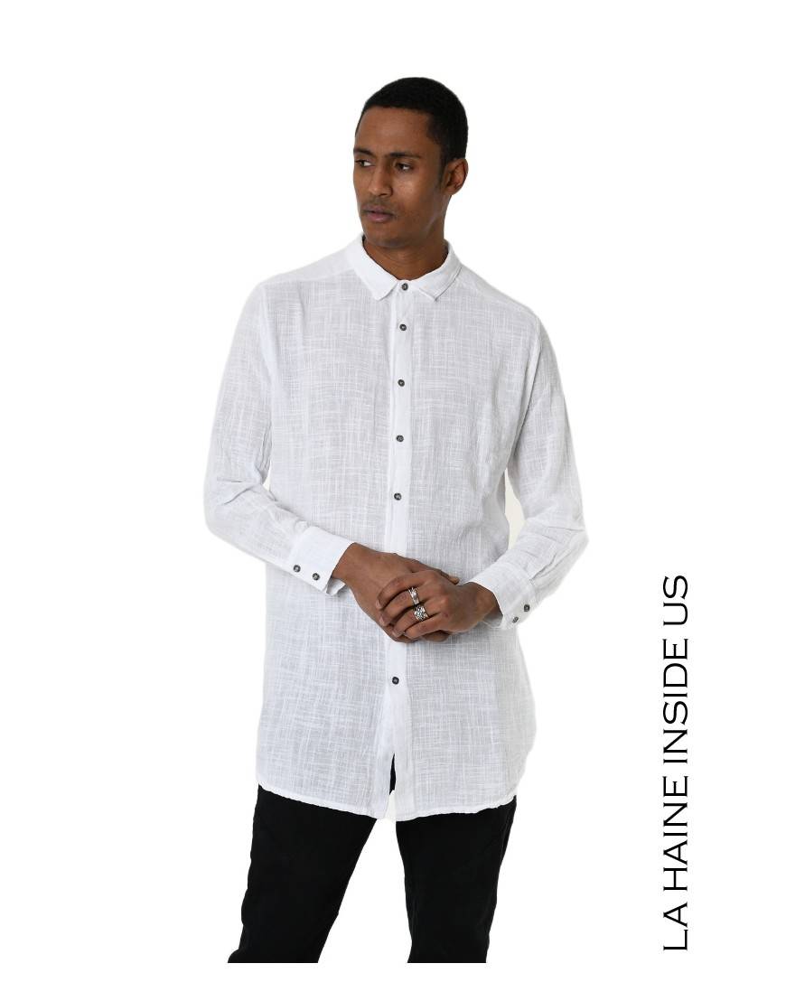 La haine inside us 3V LM114 CAMICIA Bianco Online