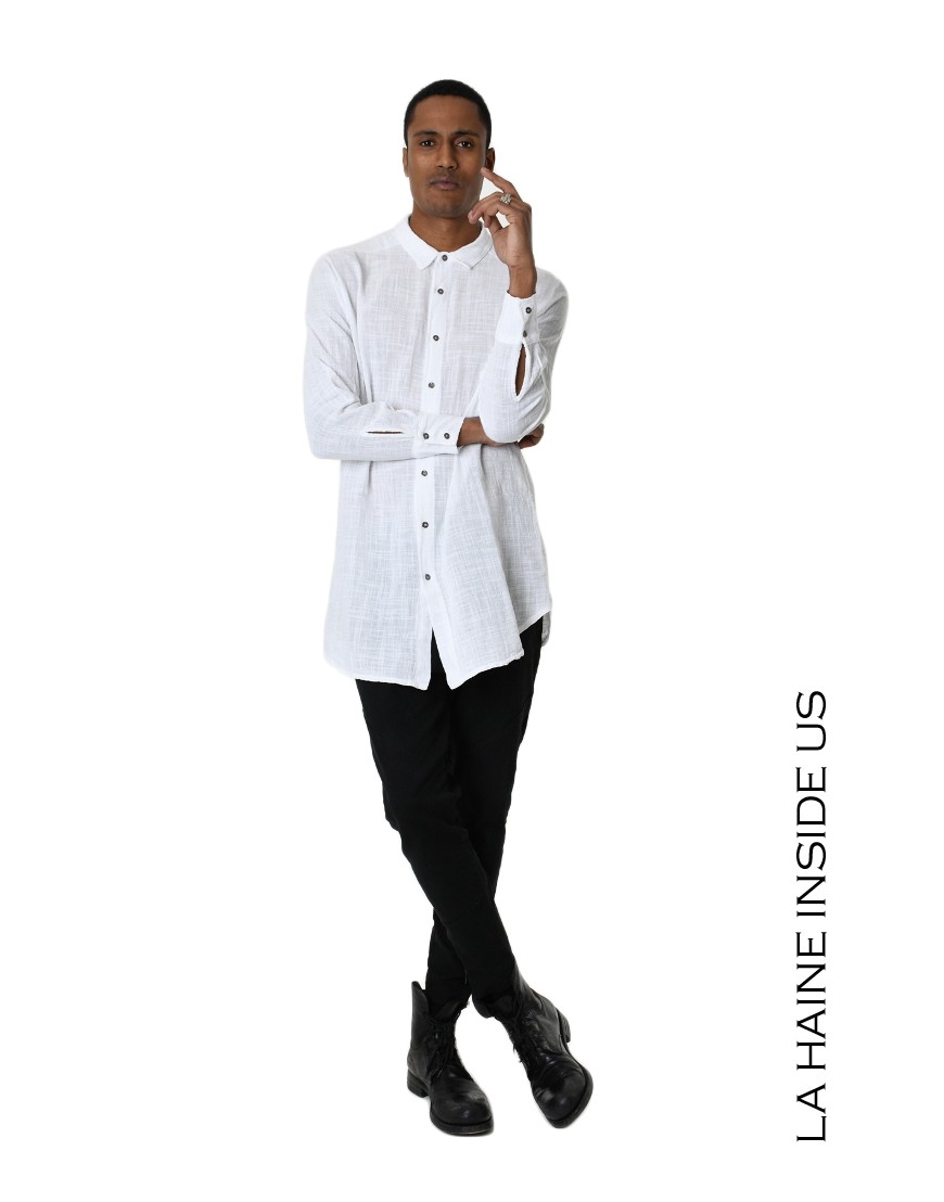 La haine inside us 3V LM114 CAMICIA Bianco Online