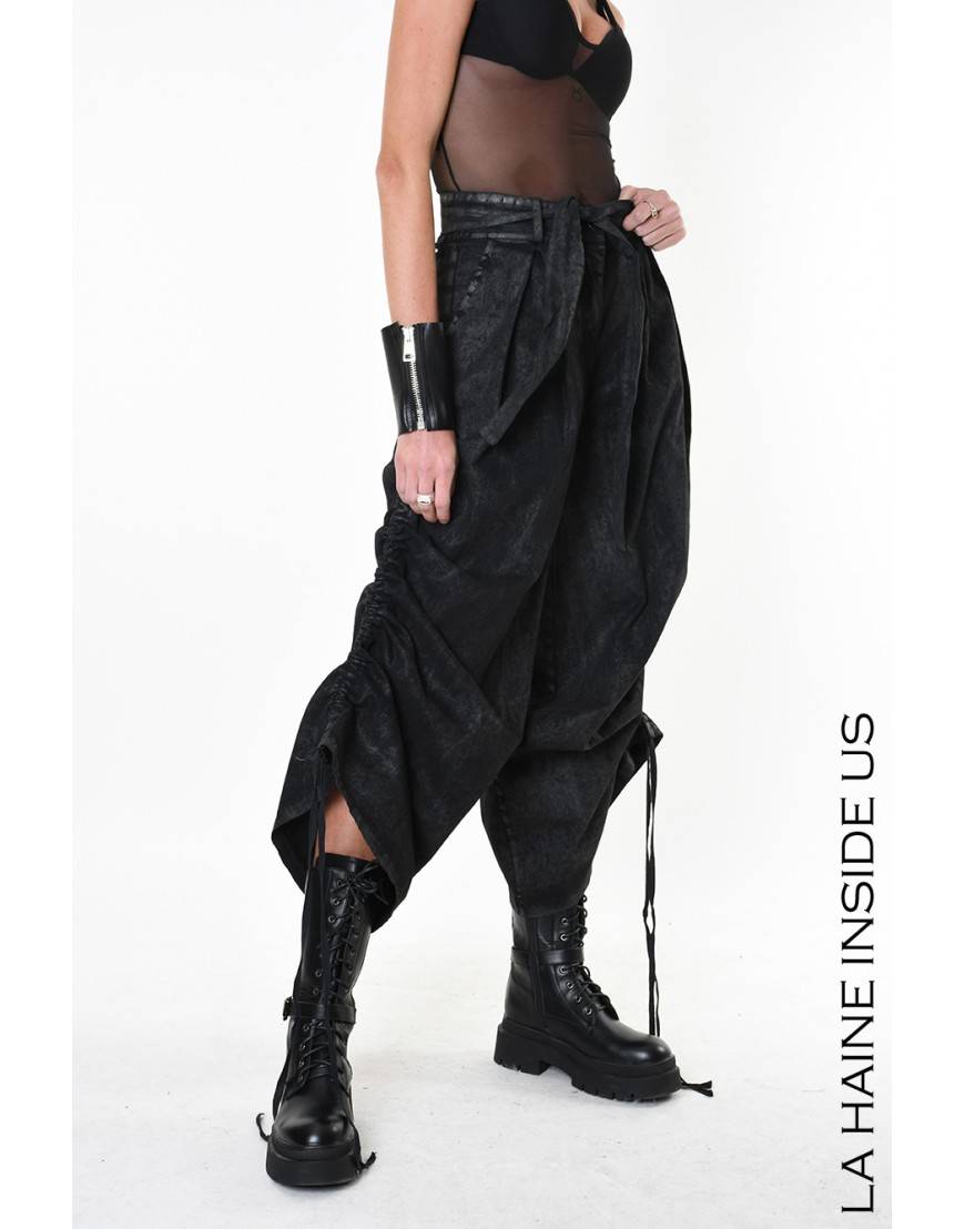 La haine inside us 4B LW879 PANTALONE Nero Offerte