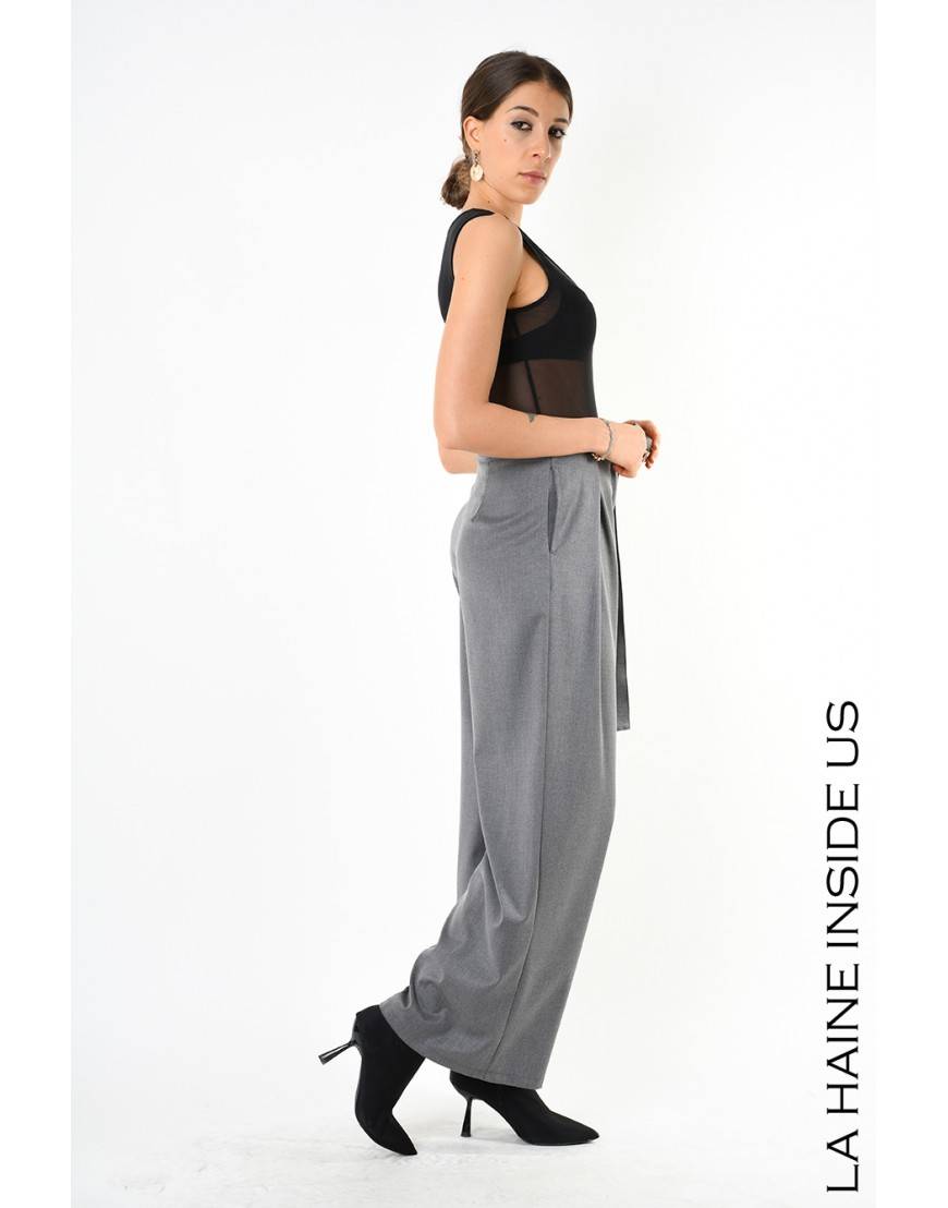 La haine inside us 4B LW829 PANTALONE Grigio Pezzi Unici