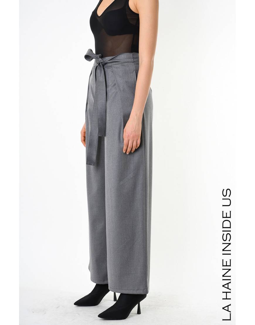 La haine inside us 4B LW829 PANTALONE Grigio Pezzi Unici