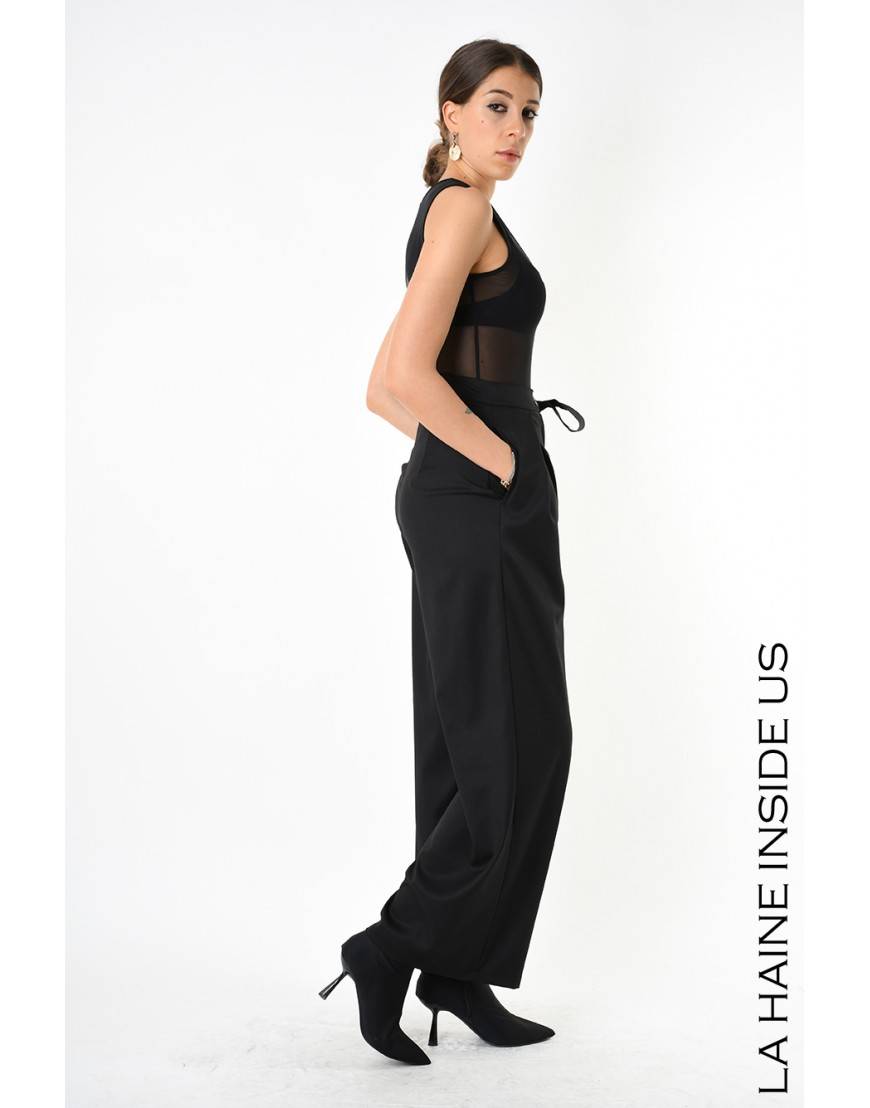 La haine inside us 4B LW829 PANTALONE Nero Soddisfazione Garantita