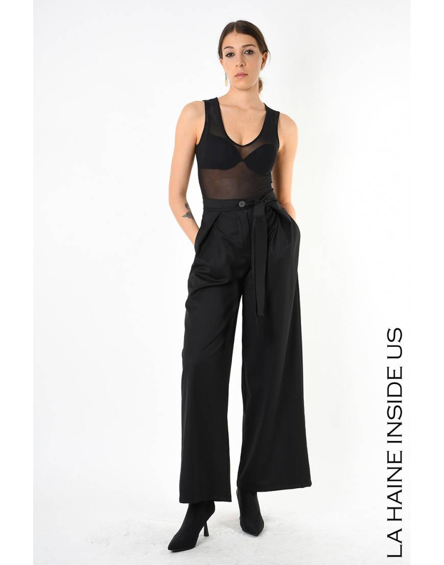La haine inside us 4B LW829 PANTALONE Nero Soddisfazione Garantita