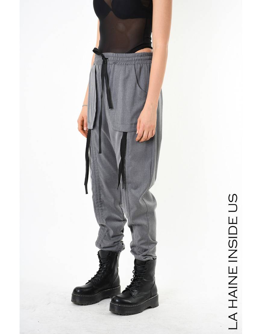 La haine inside us 4B LW836 PANTALONE Grigio Acquista Ora