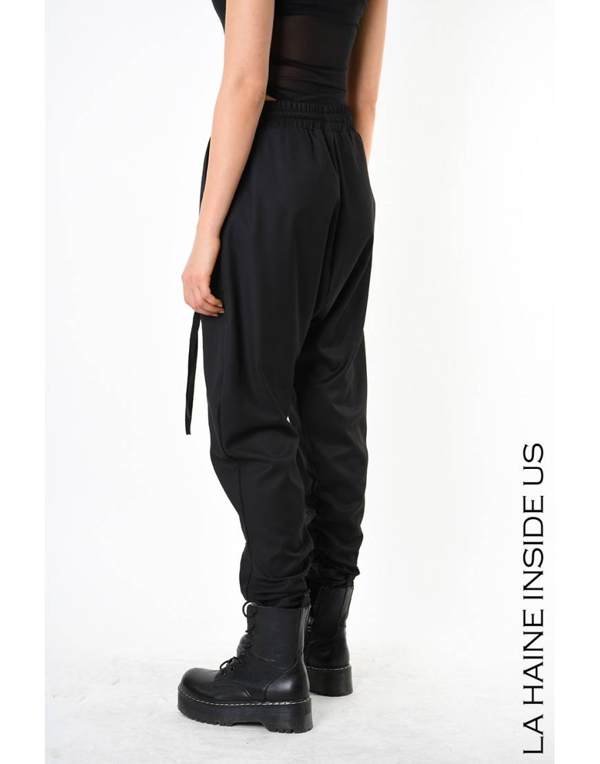 La haine inside us 4B LW836 PANTALONE Nero Consegna Veloce