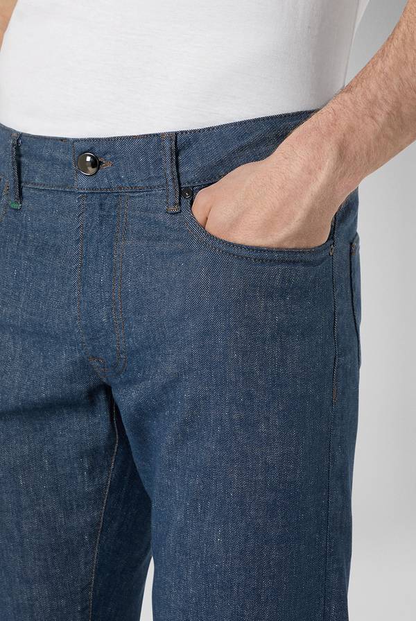 Lab. Pal Zileri Denim 5 tasche effetto lino Nuovo