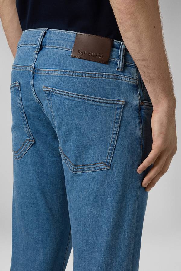 Lab. Pal Zileri Denim 5 tasche effetto delavè Vendita