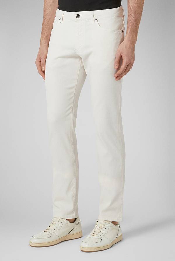Lab. Pal Zileri Pantalone 5 tasche in cotone stretch tinto in capo Pezzi Unici