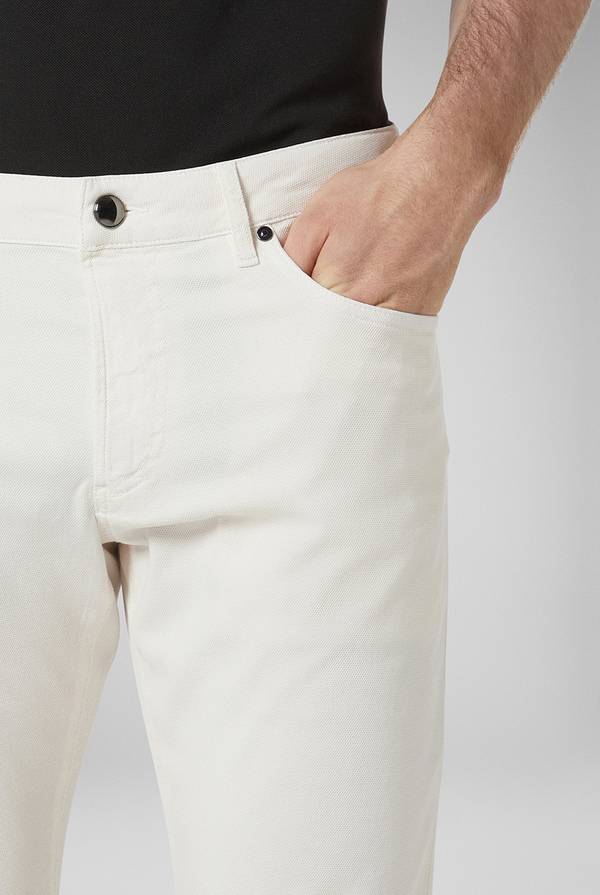 Lab. Pal Zileri Pantalone 5 tasche in cotone stretch tinto in capo Pezzi Unici