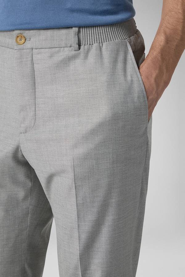 Lab. Pal Zileri Pantalone classico in lana e bamboo Soddisfazione Garantita