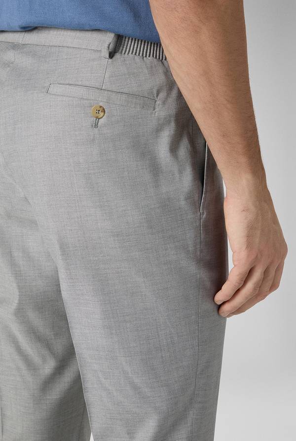 Lab. Pal Zileri Pantalone classico in lana e bamboo Soddisfazione Garantita
