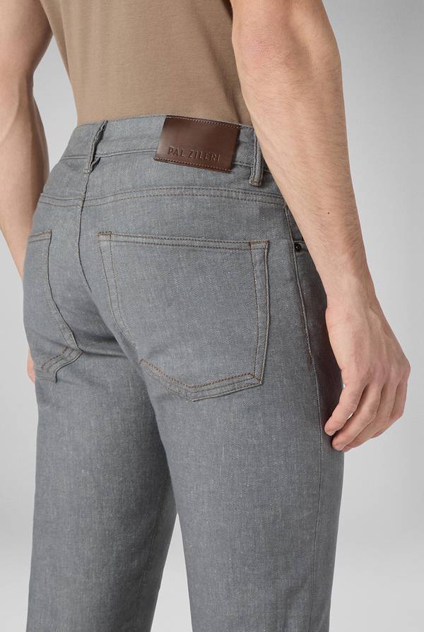 Lab. Pal Zileri Denim 5 tasche effetto lino Shopping Online