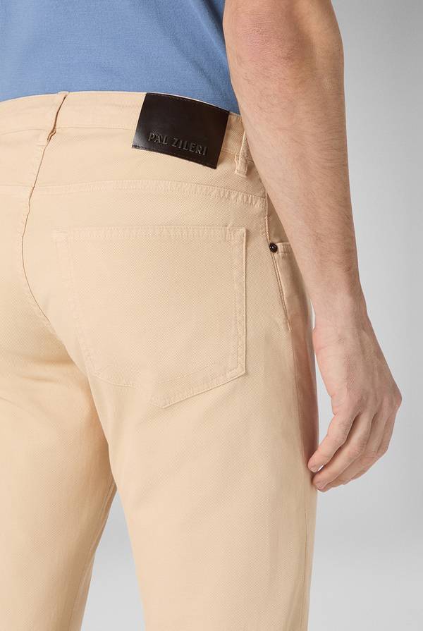 Lab. Pal Zileri Pantalone 5 tasche in cotone stretch tinto in capo Prezzo Ridotto