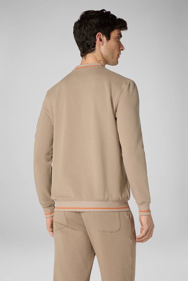 Lab. Pal Zileri Felpa in cotone stretch con logo Offerta