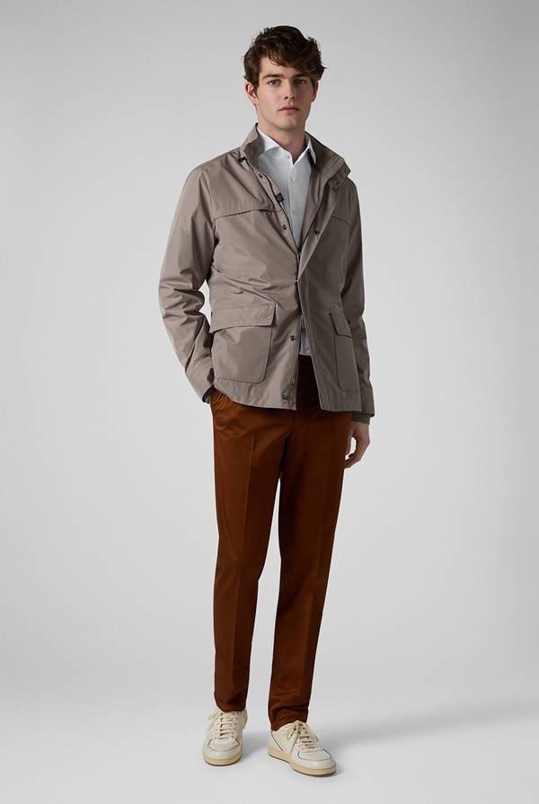 Lab. Pal Zileri Oyster Field Jacket in nylon ultra leggero Qualità