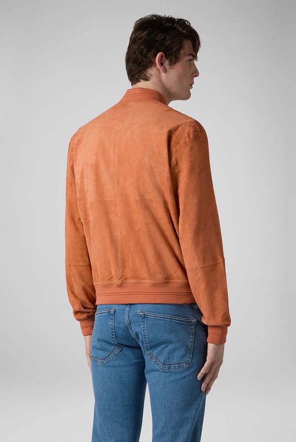 Lab. Pal Zileri Bomber in suede color albicocca Vendita
