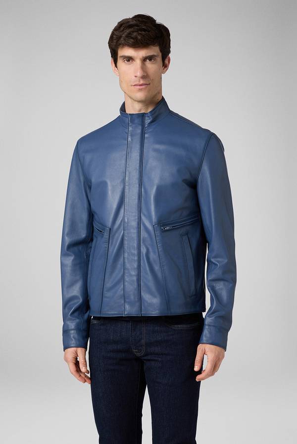 Lab. Pal Zileri Biker in nappa color anice Convenienza