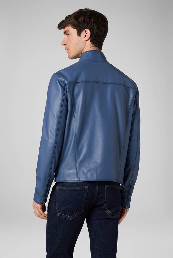 Lab. Pal Zileri Biker in nappa color anice Convenienza