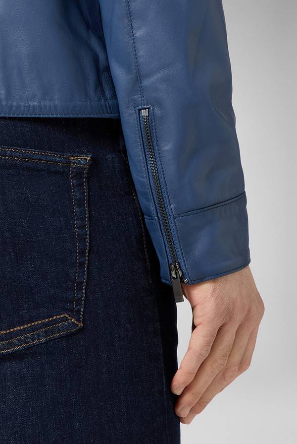 Lab. Pal Zileri Biker in nappa color anice Convenienza
