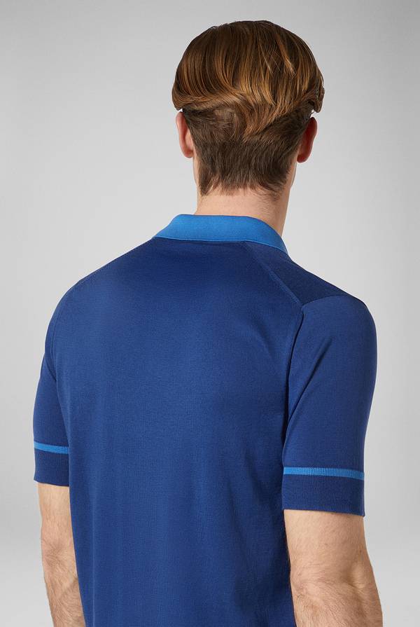 Lab. Pal Zileri Polo in maglia con dettagli a contrasto Nuova