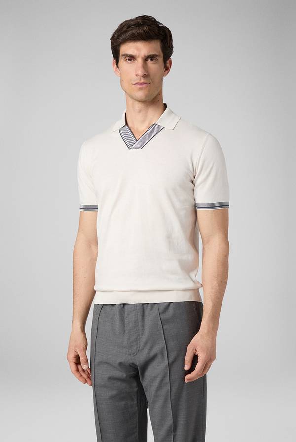 Lab. Pal Zileri Polo con finiture millerighe Moda