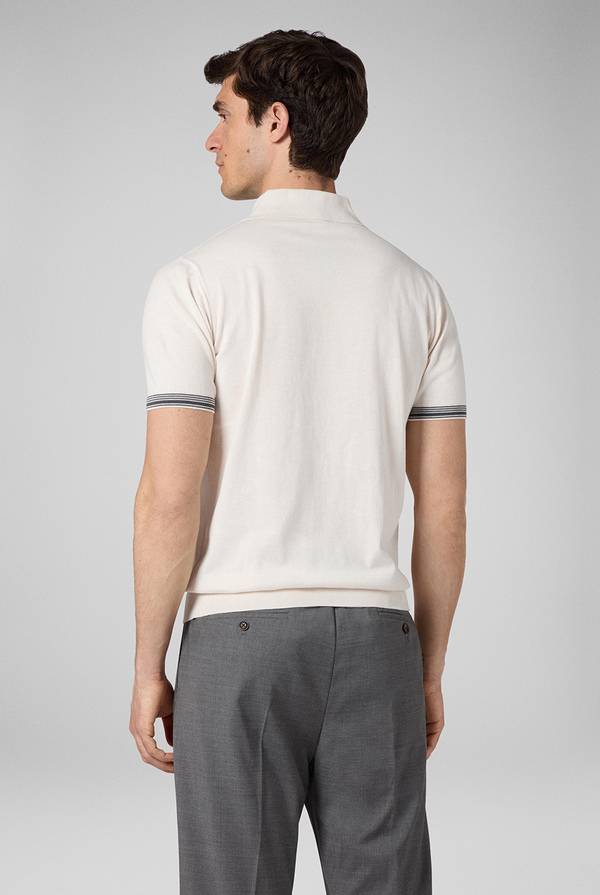 Lab. Pal Zileri Polo con finiture millerighe Moda