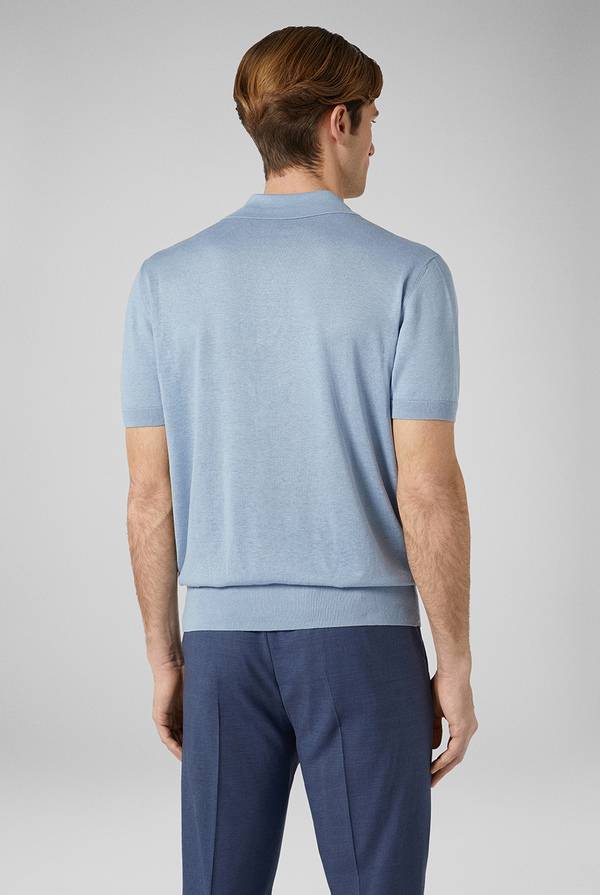 Lab. Pal Zileri Polo in maglia di lino e seta 2025