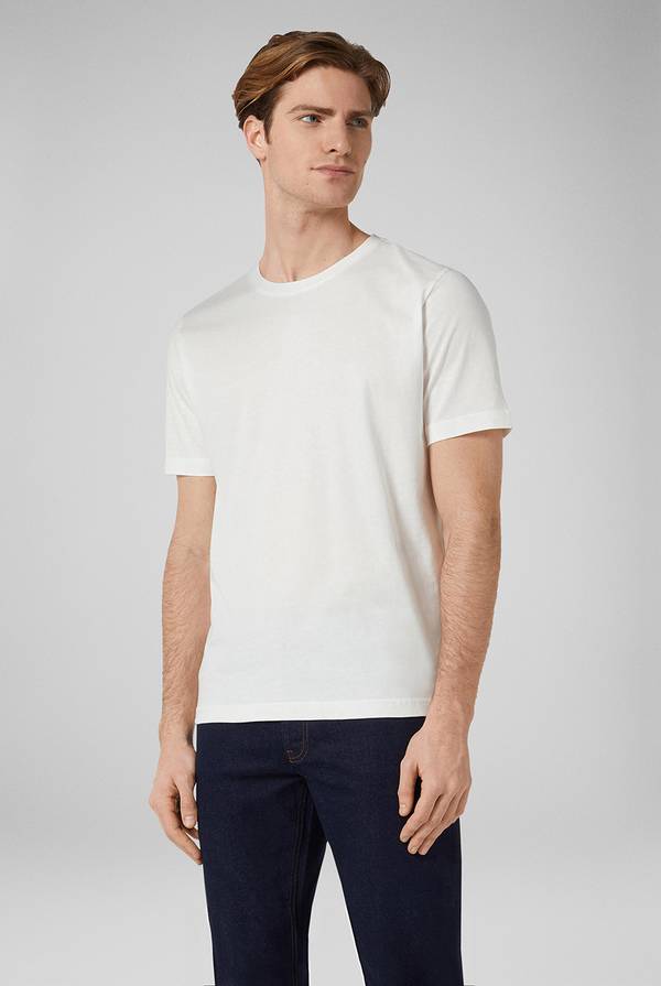 Lab. Pal Zileri T-Shirt in cotone nel colore bianco Qualità