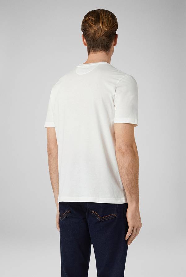 Lab. Pal Zileri T-Shirt in cotone nel colore bianco Qualità