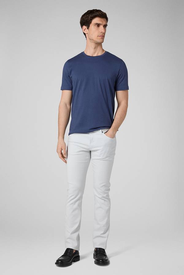 Lab. Pal Zileri T-Shirt in cotone nel colore blu Pezzi Unici