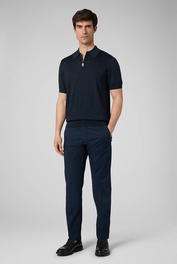 Lab. Pal Zileri Polo jacquard con monogramma pz Consegna Veloce