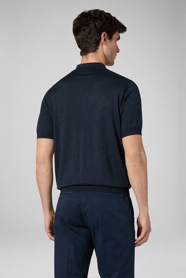 Lab. Pal Zileri Polo jacquard con monogramma pz Consegna Veloce