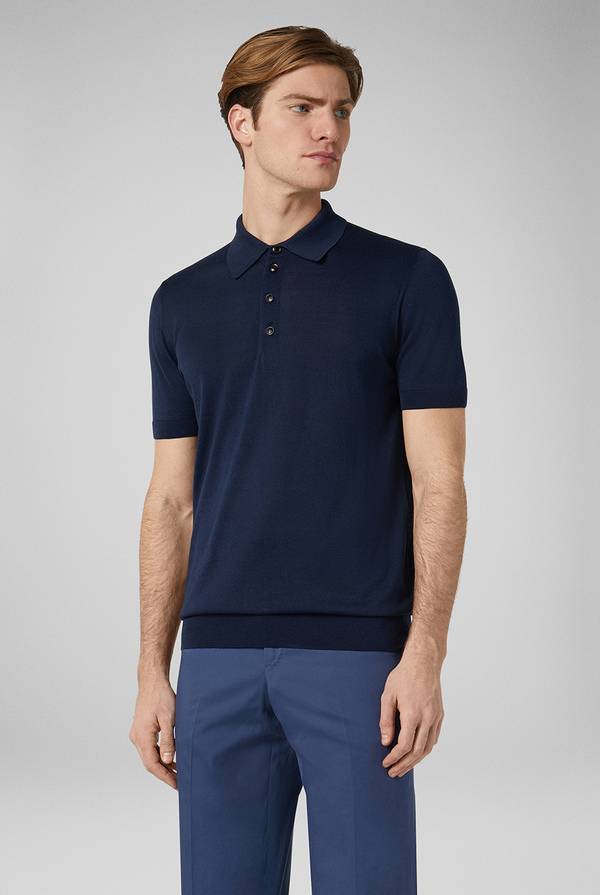 Lab. Pal Zileri Polo in maglia di seta e cotone Promozione Limitata