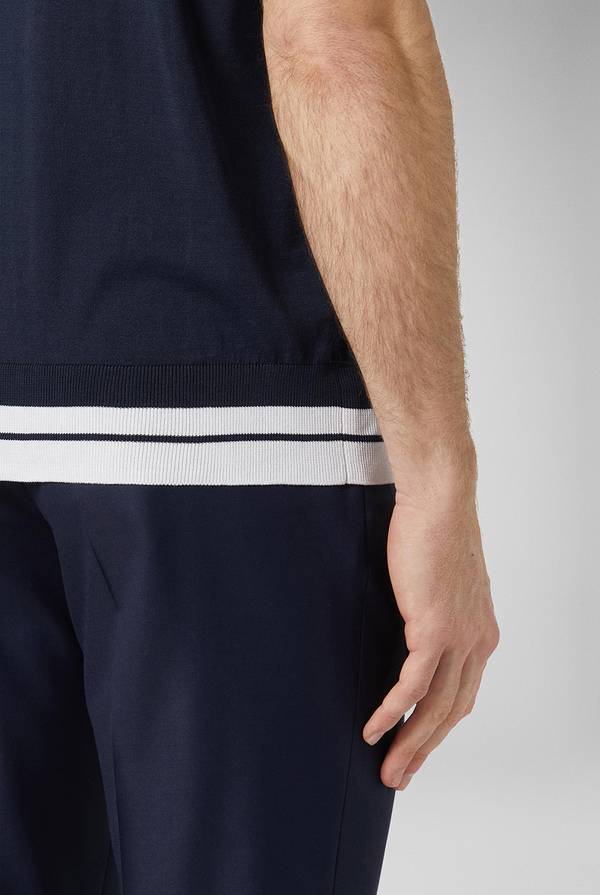 Lab. Pal Zileri Polo con bande a contrasto Fino Al -60%