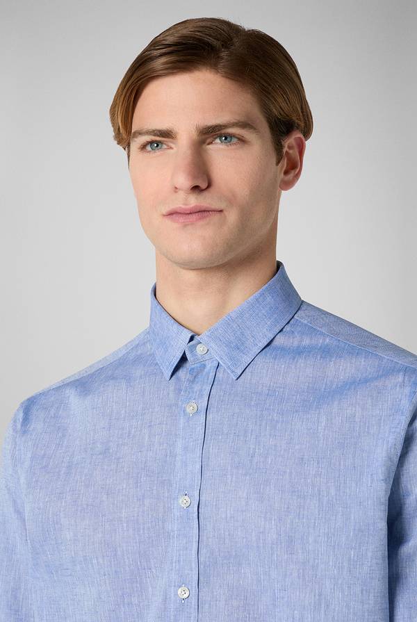 Lab. Pal Zileri Camicia in lino e cotone Sottocosto