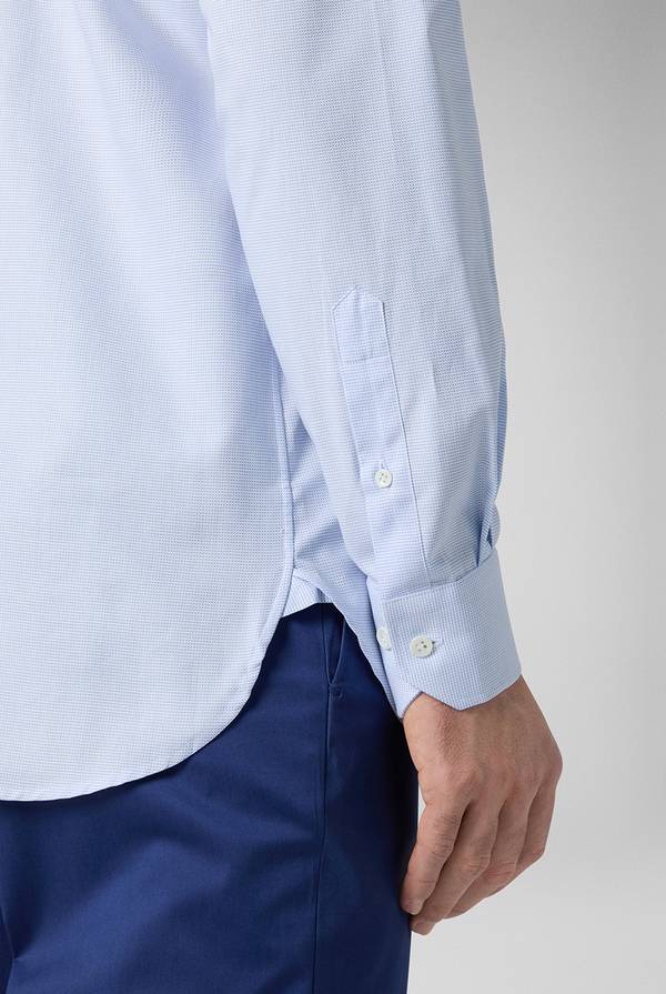 Lab. Pal Zileri Camicia azzurra con micro struttura Sconto