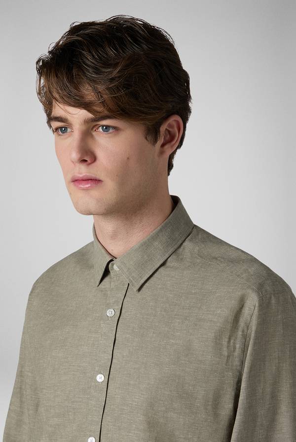 Lab. Pal Zileri Camicia in lino e cotone Online