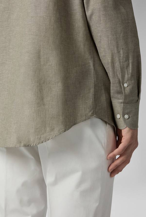 Lab. Pal Zileri Camicia in lino e cotone Online