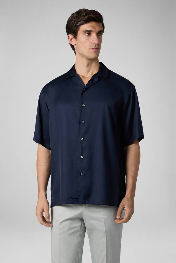 Lab. Pal Zileri Camicia bowling blu navy Saldi