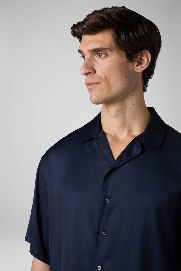 Lab. Pal Zileri Camicia bowling blu navy Saldi